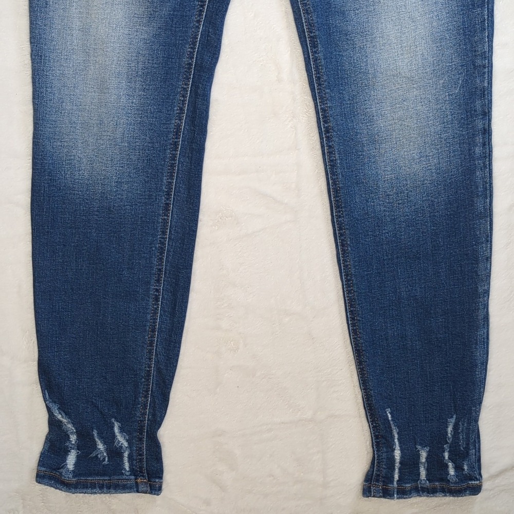 Kancan Maurice's Exclusive Jeans Distressed Stretch Sz 29 Skinny Leg Button Fly - Picture 2 of 14
